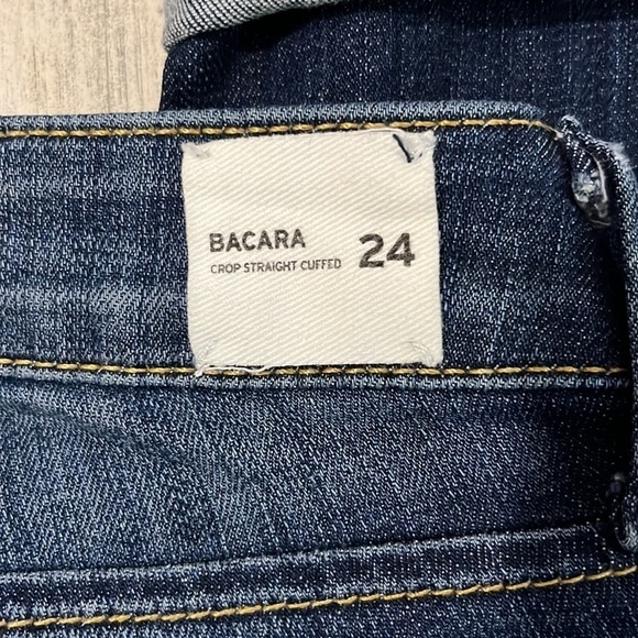 Hudson Bacara Crop Straight Cuffed Jeans Size 24 - Picture 6 of 12